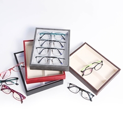 FDD-12 Leather Presentation/Dispensing Tray eyeglasses display tray, optical frame, Presentation, Dispensing Tray