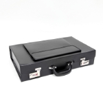 H-2 Hard Leather Display Case Sample Sale H2 Hard Leather Case  T-18M Tray 