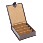 T-4LM 2" Brown PU Leather Tray Sample Sale 