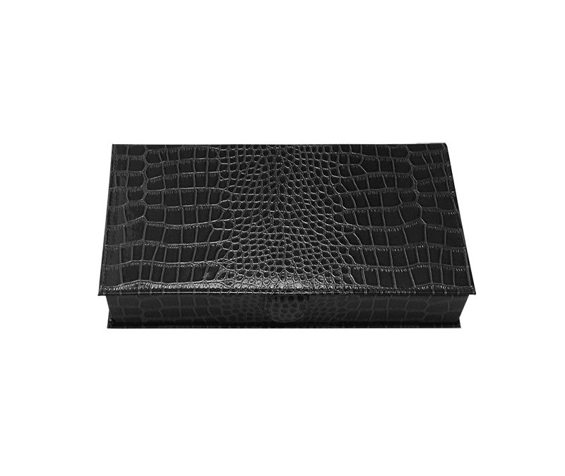 T-3x2CPLM (2"H) Black Crocodile Sunglasses Display Trays