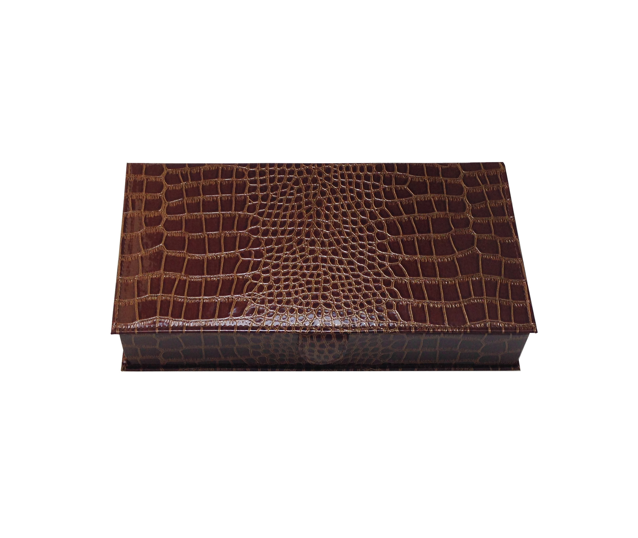 T-3x2CPLM (2"H) Brown Crocodile Sunglasses Display Trays