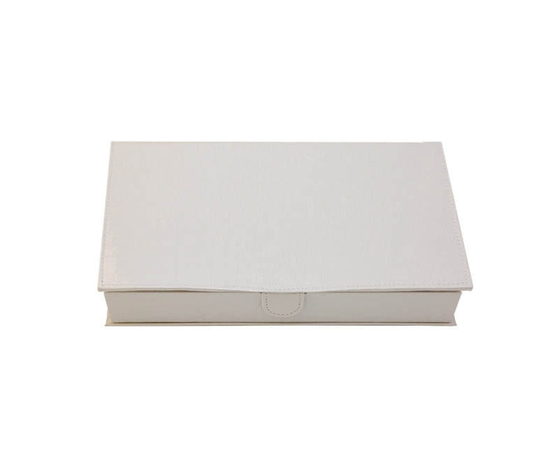 T-3x2CPLM (2"H) White Crocodile Sunglasses Display Trays